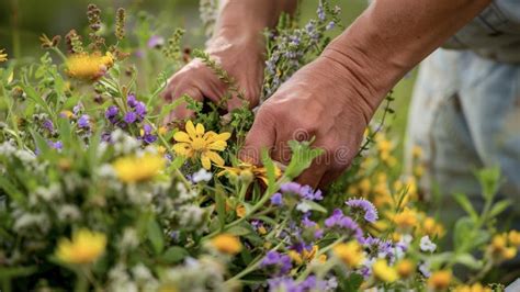 A Detailed Image Of A Persons Hands Gently Pressing Against A Bundle Of