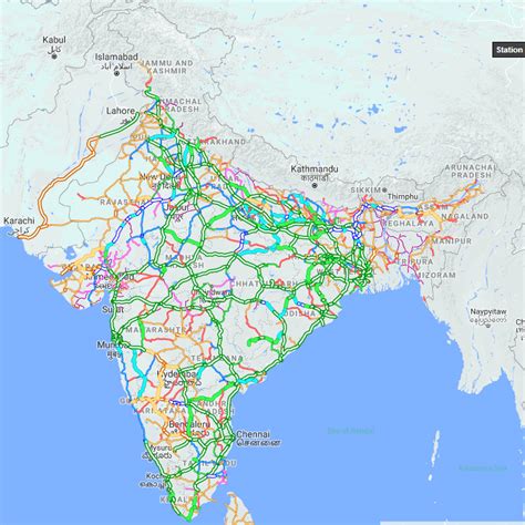 India Railway network and ongoing doubling and electrification 2018 : r ...