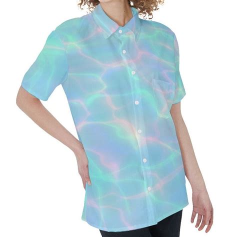 Vaporwave Shirt Poolcore Shirt Harajuku Button Up Shirt Etsy