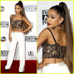 Ariana Grande Wears Her Signature Ponytail At Amas Amas