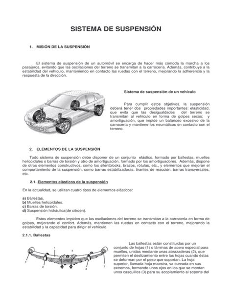 SISTEMA DE SUSPENSIÓN