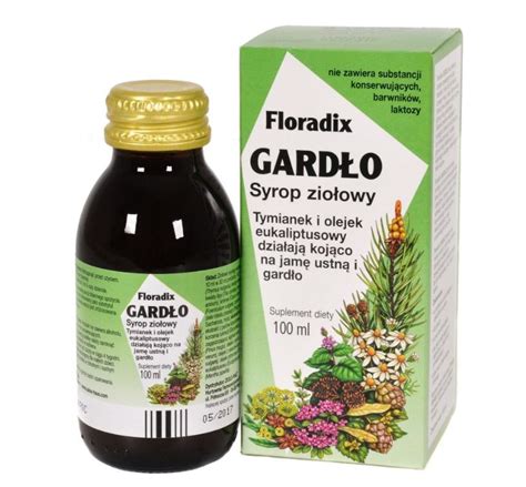 Floradix Gardło syrop 100 ml Ból gardła i chrypka Przeziębienie i