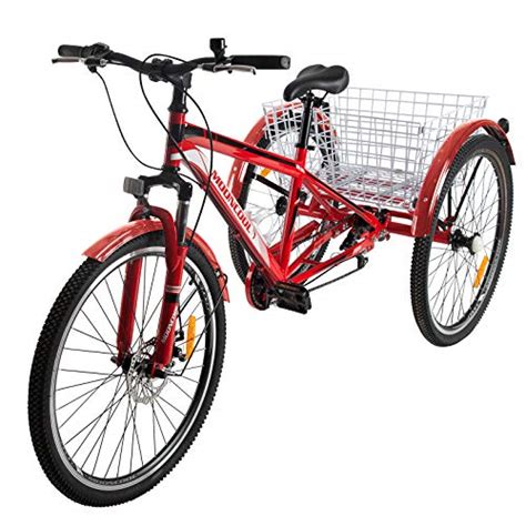 Slsy Adult Mountain Tricycle Speed Three Wheel Bike Inch