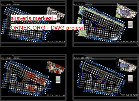 Sendika Genel Merkez Binas Dwg Projesi Autocad Projeler