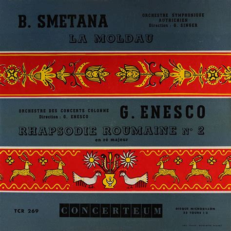 Enescu Enescu Romanian Rhapsody 2 Colonne Orchgeorge Singer