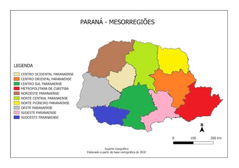 MAPAS MESORREGIÕES DO PARANÁ