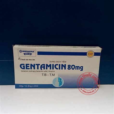 Gentamicin 80mg Dung Dịch Tiêm Mua Thuốc Online