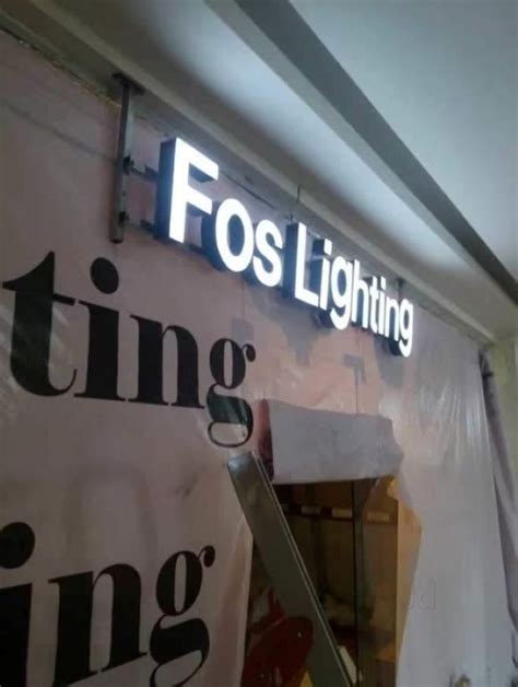 Rectangle Led Glow Sign Board For Promotional Letter Material