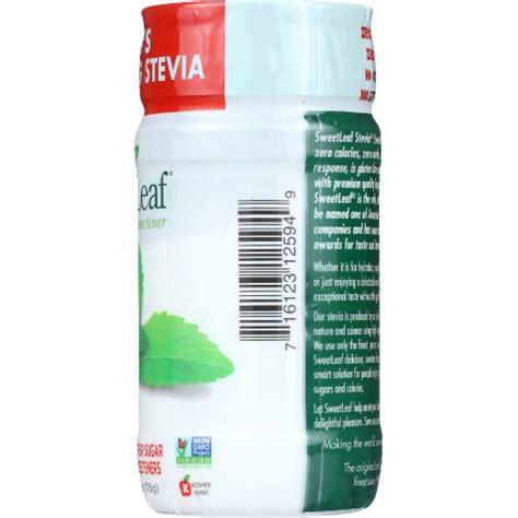 Sweetleaf Stevia Natural Stevia Sweetener Shaker 4 Oz