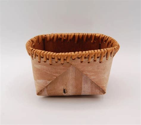 Chippewa Ojibwe Birch Bark Basket 6 Potawatomi T Shop