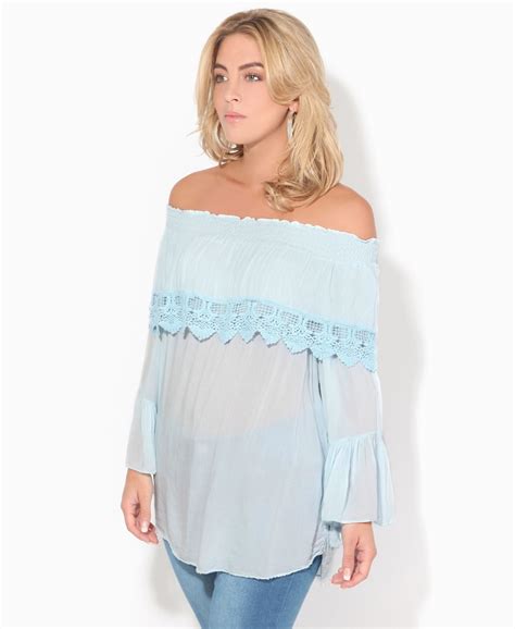 Tops Bell Sleeve Off Shoulder Top Krisp