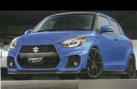 2017 Suzuki Swift Sport Blue Front Three Quarters Rendering