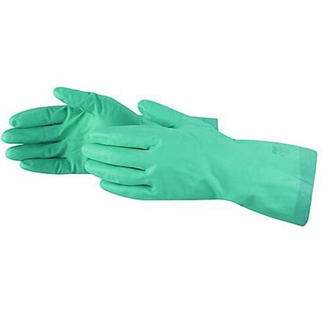 Plain Pattrn Rubber Material Chemical Safety Gloves at Best Price in ...