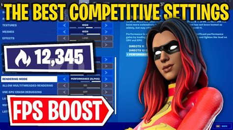 The Best Competitive Settings For Fortnite Chapter Season Fps