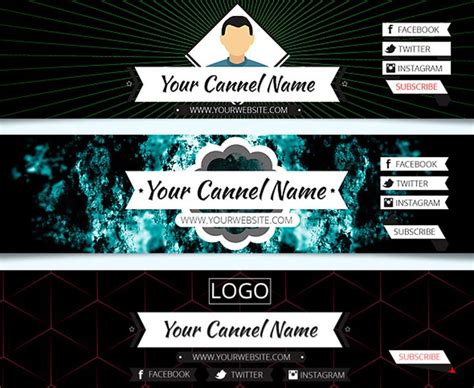 70 Creativas Plantillas De Youtube Para Banner Youtube Banner