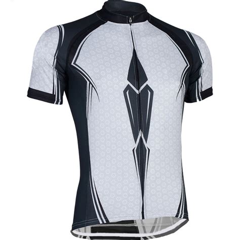 New 2018 Classic Men Cycling Jersey White Biack Bike Wear Jersey