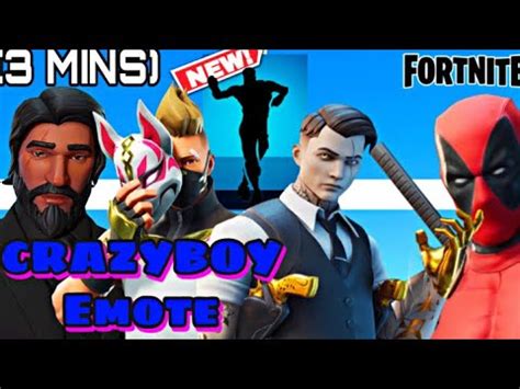 New Crazyboy Minutes Fortnite Iconic Emote Youtube