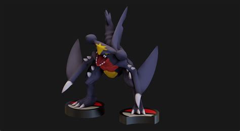 Fichier Stl Pokemon Garchomp 1to10 Stl File 3d Print Model 🐉・modèle