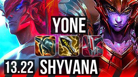 YONE Vs SHYVANA TOP 10 Solo Kills 1100 Games 1 3M Mastery