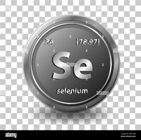 Selenium Chemical Element Chemical Symbol With Atomic Number And