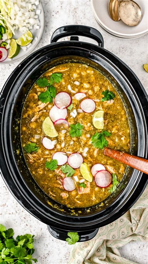 Crockpot Chicken Pozole A Classic Mexican Soup Delicacy Made Easy Mexican Food Recipes