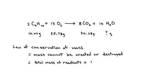 SOLVED Consider The Combustion Of Butane 2C4H10 13O2 8CO2 10