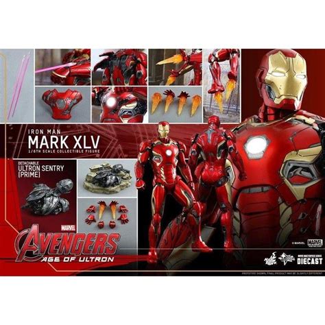 HOT TOYSMMS300D11 復仇者聯盟2奧創紀元 Mark XLV 全新未拆 漫威經典收藏 蝦皮購物