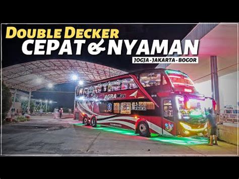 Naik Bus Bawa Kereta Api Double Decker Agra Mas Jogja Jakarta Youtube