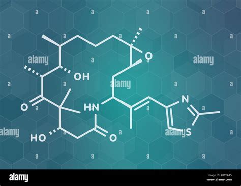 Mol Cula De Medicamento Para El C Ncer De La Ixabepilona Ilustraci N