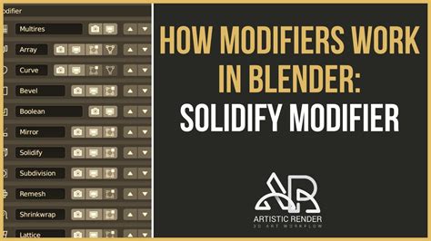 How Modifiers Work In Blender Exploring The Solidify Modifier YouTube