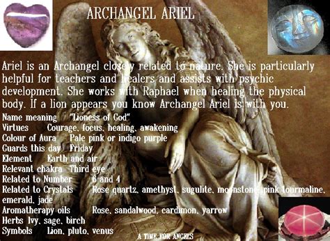 Archangel Ariel - Guardian of Animals - Ceramic Tile - campestre.al.gov.br