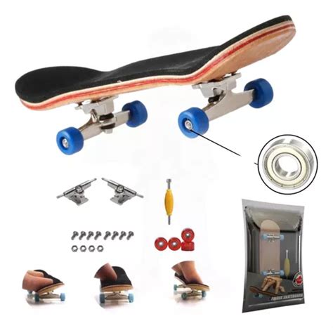 Skate Dedo Profissional De Madeira Rolamento Fingerboard Mercadolivre