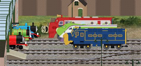 The Sodor Trio Meets The Chuggington Trio By Andresthecartoonfan On