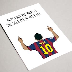 Messi Birthday Card, Printable Card, Hope Your Birthday is the Greatest ...