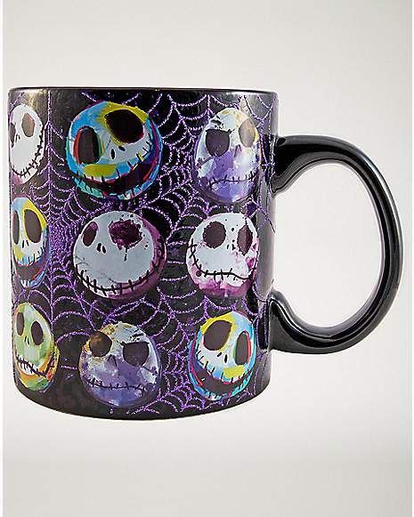 Glitter Jack Skellington Coffee Mug 20 Oz The Nightmare Before