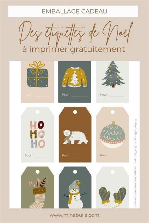 Etiquettes De No L Imprimer Pour Pimper Vos Cadeaux