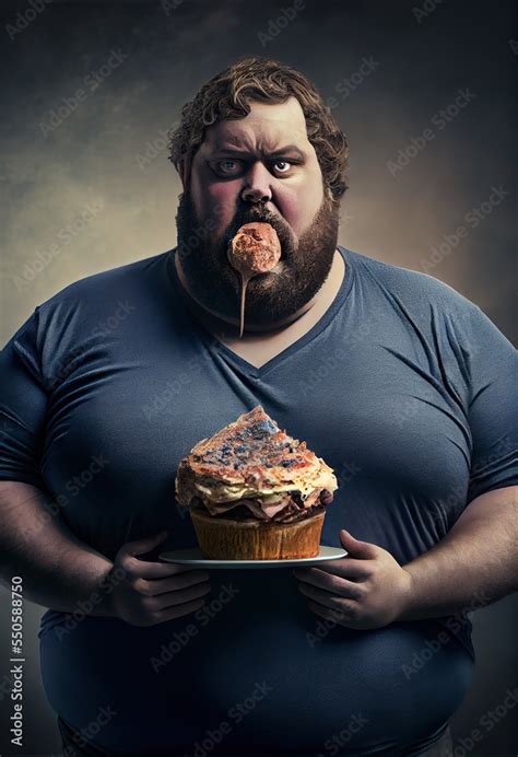 Fat Person Eating Cake