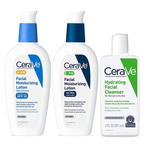 A Travel Sized Skin Care Set Cerave Face Moisturizing Lotion And Cleanser Skin Care Set Must