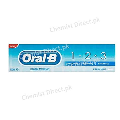 Oral B 123 Fluoride Toothpaste 100ml Chemistdirectpk