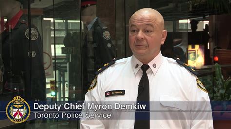 Toronto Police Service Deputy Chief Demkiw Re Covid 19 Emergency