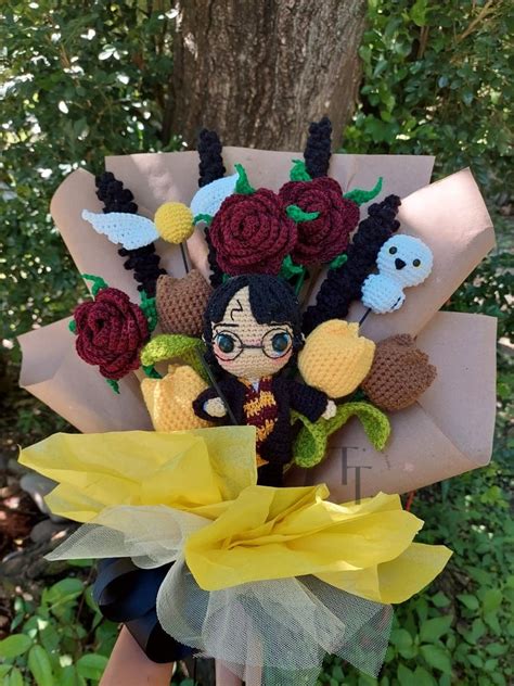 Harry Potter Bouquet Crochet En Manualidades Flores Hechas A