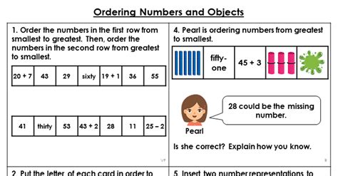 Year 2 Ordering Numbers And Objects Lesson Classroom Secrets