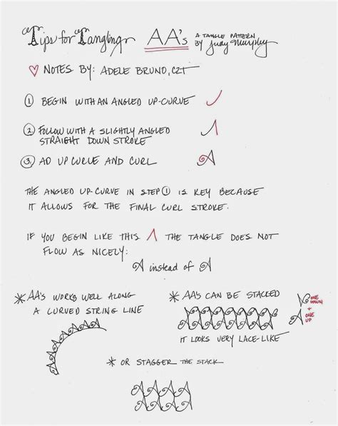 Tickled To Tangle Tips For Tangling Aas