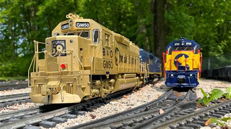 Custom G Scale Chessie System Gp40 2 The Gm50 52123 Youtube