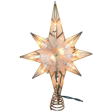 Kurt Adler 10 Light Capiz Bethlehem Star Tree Topper Reviews Wayfair