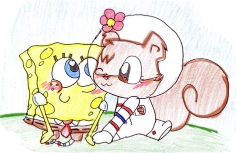 spongebob and sandy - Spongebob Squarepants Fan Art (36627938) - Fanpop