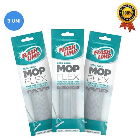 Refil Para Mop Flex 3 UNIDADES RMOP7092 FLASH LIMP Shopee Brasil