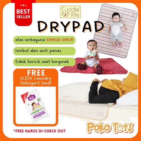 Jual Cuddle Me Dry Pad Mattress Protector Perlak Matras Alas Ompol Bayi