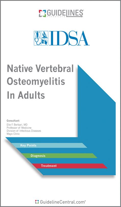 Native Vertebral Osteomyelitis In Adults Guidelines Pocket Guide