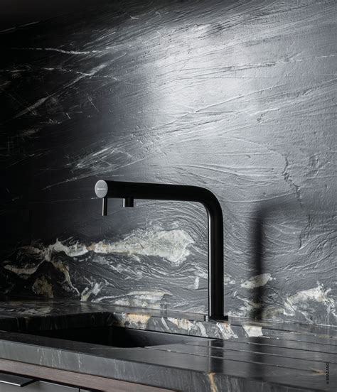 Modern Kitchen Design Faucet Sink Black Decor Metals Photo